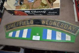 Reproduction Brass Loco Style Sign - Sheffield Wed
