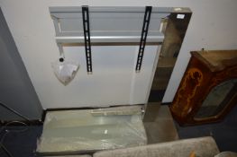 Stainless Steel and Glass TV Stand