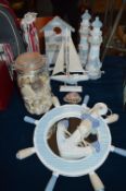 Nautical Bathroom Decorations and Shells