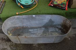 Vintage Galvanised Tin Bath