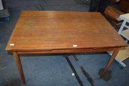 Teak Retro Drawer Leaf Dining Table