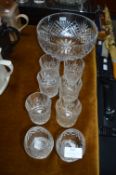 Cut Glass Crystal Tumblers, Fruit Bowl, etc.