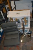*Bayside Grey Gas Lift Barstool