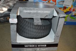 *Saffron & Vetiver Torc Fragranced Seven Wick Cand
