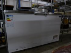 *Polar S/S topped chest freezer. 1400w x 800d x 860h