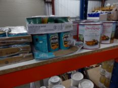 *large selection of tinned goods - 30 x 185g tuna, 16 x 415g Heinz baked beans, 12 x 340g sweetcorn,