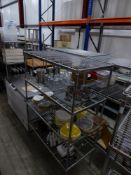 *wire shelving - 4 shelves - 1190w x 600d x 1710h