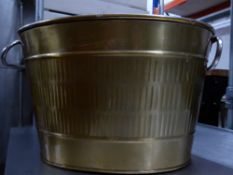 *gold coloured metal bucket - ideal for display or champagne service