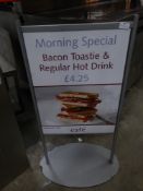 *freestanding metal frame A2 poster stand