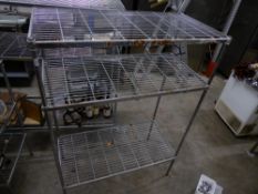 *wire shelving - 3 shelves - 1200w x 600d x 1700h