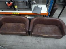 *2 x leather sofas - used condition