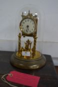 19th Century Round Glass Dome Clock with 7 Day Movement (AF)