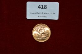 1958 Full Gold Sovereign