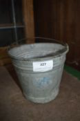 Miniature Galvanised Tin Bucket