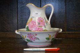 Victorian Minton Jug and Bowl