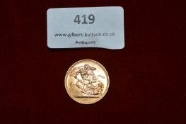 1963 Full Gold Sovereign