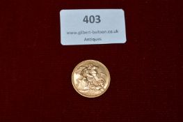 1958 Full Gold Sovereign