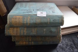Four Blue Bound Volumes of the Strand Magazine