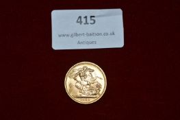 1958 Full Gold Sovereign