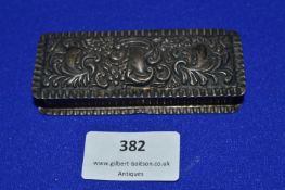Hallmarked Sterling Silver Snuff Box - Birmingham 1901 ~37.2g