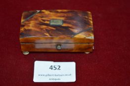 Georgian Tortoise Shell Snuff Box