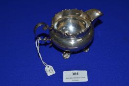 hallmarked Sterling Silver Cream Jug - Birmingham 1905 ~110g
