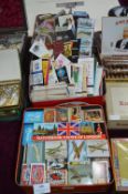 Three Tins of Vintage Matchboxes and Match Booklets