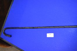 Black Glass Twist Walking Stick