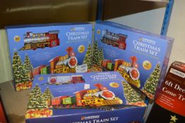 *Three Christmas Train Sets