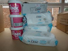 *Quantity of Bay Dove Wipe and 3 The Pink Stuff Mi