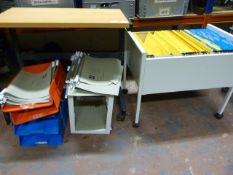 *Office Filing Drawers and Small Computer Table