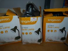 *Three E27 Black Desk Lamps