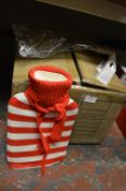 *24 Red & White Hot Water Bottles