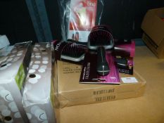 *Three Revlon Brushes, Kleenex Tissues, and Revlon Hair Products