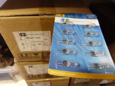 *100 Packs of 10 G4 12V 5W Halogen Bulbs