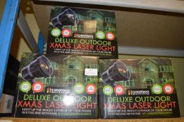*Three Deluxe Outdoor Christmas Laser Lights