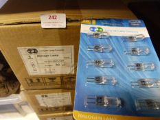 *100 Packs of 10 G4 12V 5W Halogen Bulbs