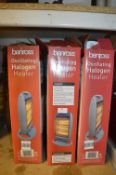 *Three Benross 1200W Oscillating Halogen Heaters