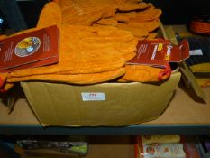 *Quantity of Men's Working Leather Gloves