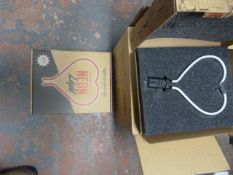 *Blue Heart Glass Neon Insert x4