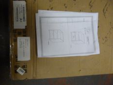 *Flatpacked Small White Office Unit