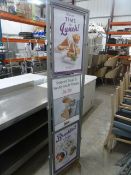 * metal poster stand for 3 x A2 posters