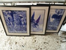 * 15 x assorted prints in frames. 560w x 680d
