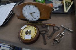 Vintage Metamec Mantel Clock plus Barometer and Co