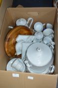 Pottery Items, Part Dinner Set, Serving Dishes, et