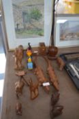 Ethnic Carved Animals and Figures etc.