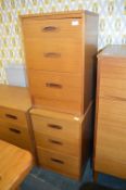 Pair of Retro Teak Three Drawer Bedside Cabinets