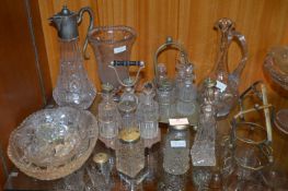 Cut Glass Decanters, Cruet Sets, etc.