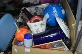 Household Goods, Pottery Items, Football, etc.