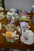 Thirteen Novelty Teapots